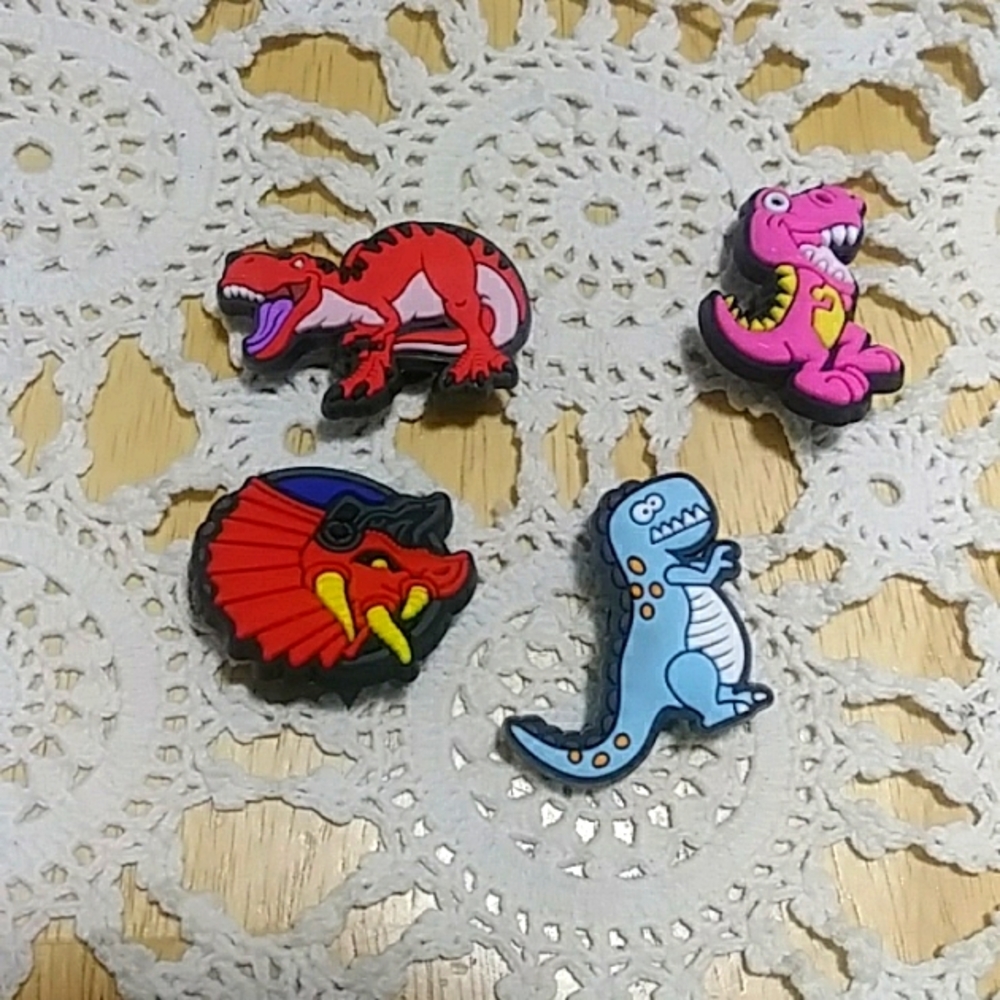 Dinosaur Jibbitz - Dino shoe charms for CROCS or similar shoe